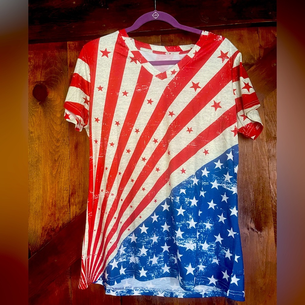 Red white and blue tshirt brand new!